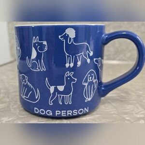 DOG PERSON MUG | Large 16 Ounce Stoneware | Whimsical NWT